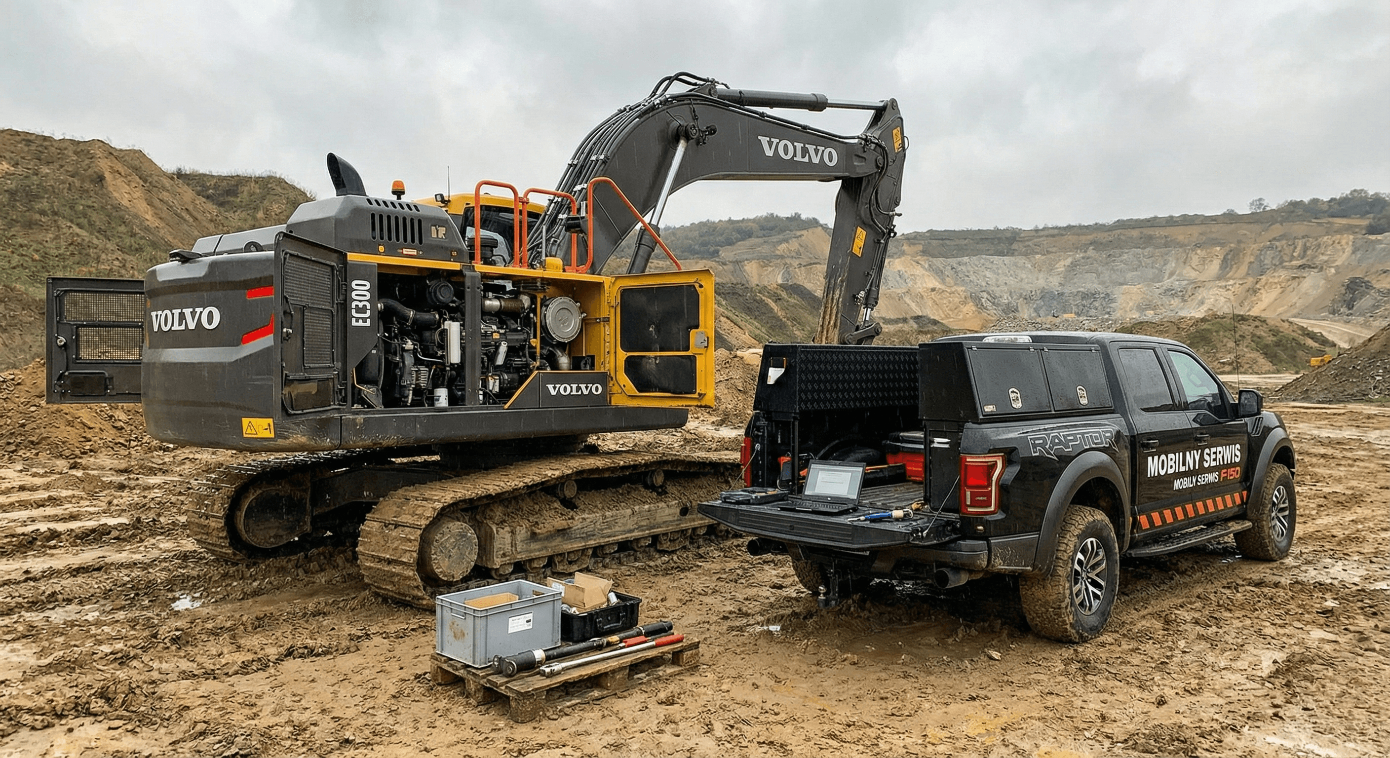 Serwis mobilny koparek